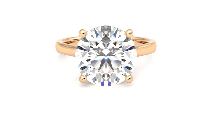 Taylor & Hart Hope Round Engagement Ring 360 degree image 0