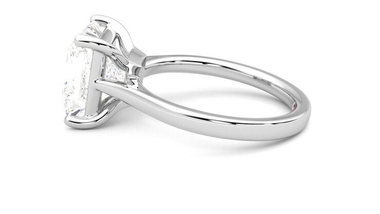 Taylor & Hart Hope Princess Engagement Ring 360 degree image 20