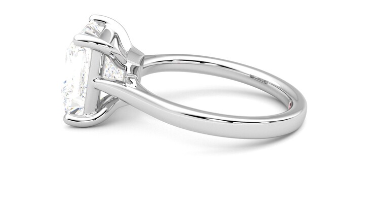 Taylor & Hart Hope Princess Engagement Ring 360 degree image 20