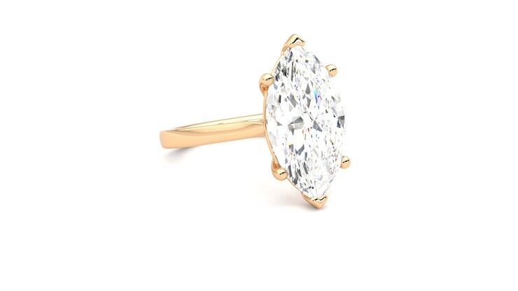 Taylor & Hart Hope Marquise Engagement Ring 360 degree image 5