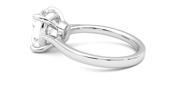 Taylor & Hart Hope Cushion Engagement Ring 360 degree image 19