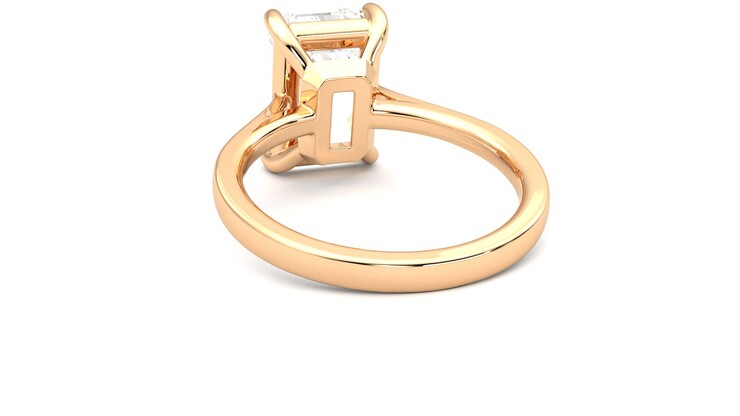 Taylor & Hart Hope Emerald Engagement Ring 360 degree image 16