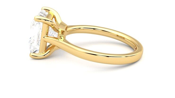 Taylor & Hart Hope Princess Engagement Ring 360 degree image 20