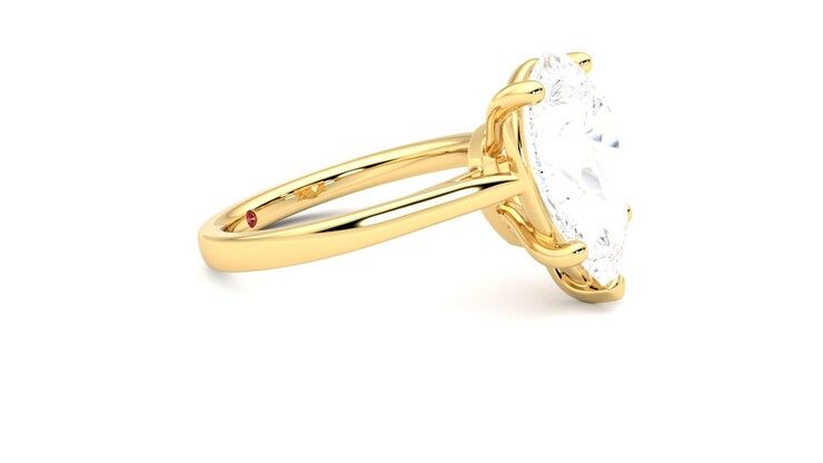 Taylor & Hart Hope Pear Engagement Ring 360 degree image 8