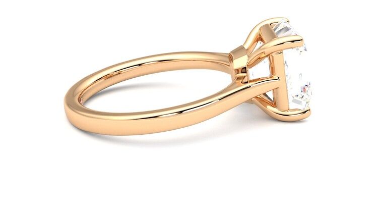 Taylor & Hart Hope Asscher Engagement Ring 360 degree image 10