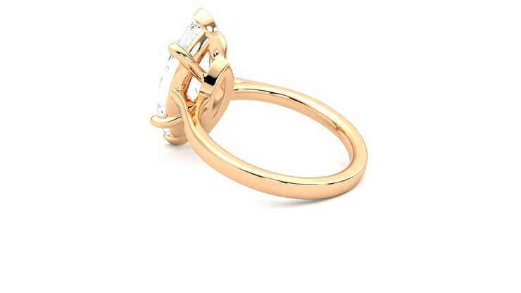 Taylor & Hart Hope Marquise Engagement Ring 360 degree image 18