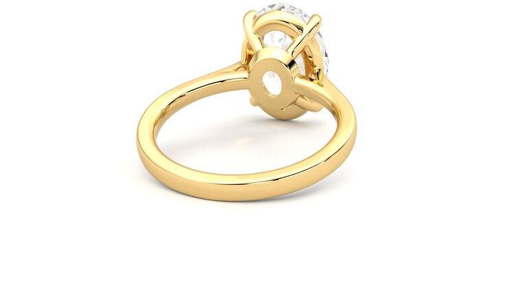 Taylor & Hart Hope Oval Engagement Ring 360 degree image 14
