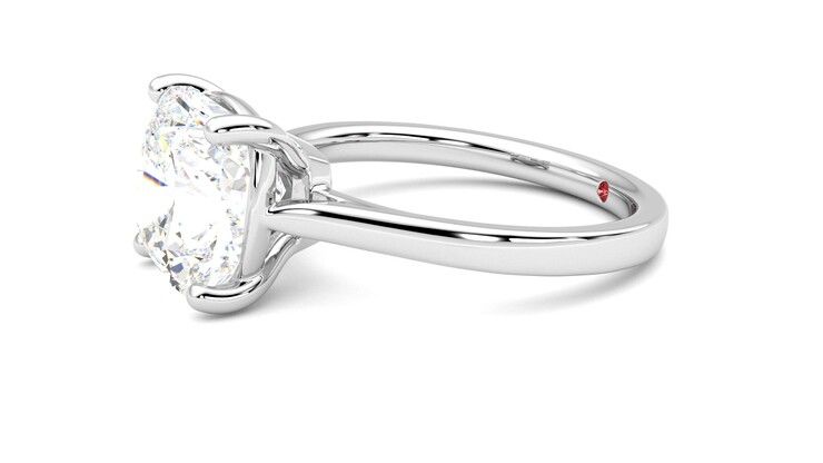 Taylor & Hart Hope Cushion Engagement Ring 360 degree image 22