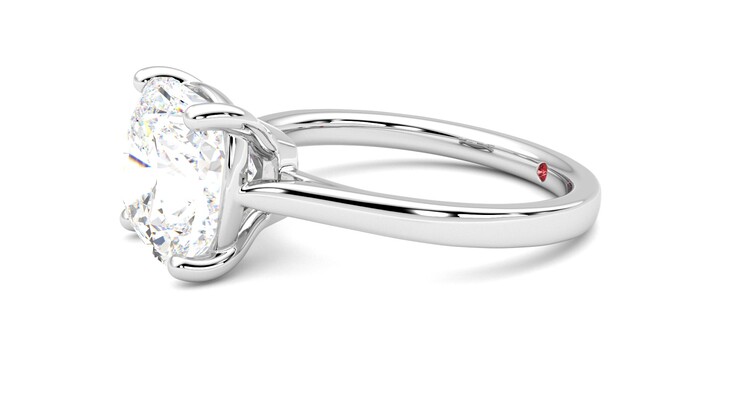Taylor & Hart Hope Cushion Engagement Ring 360 degree image 22