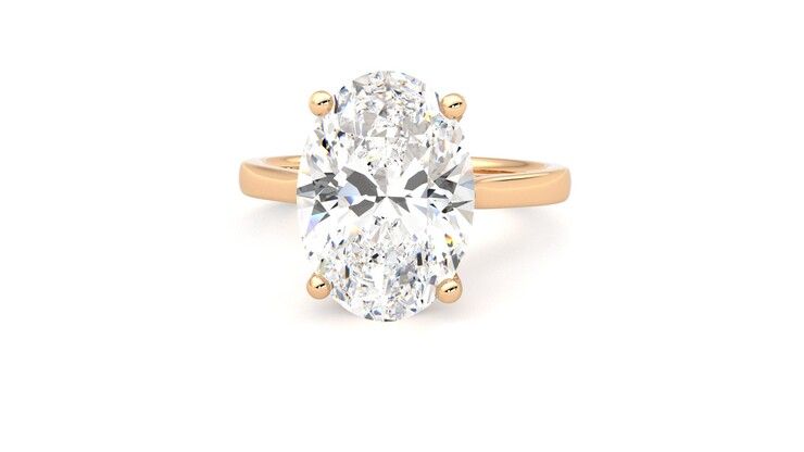 Taylor & Hart Hope Oval Engagement Ring 360 degree image 28