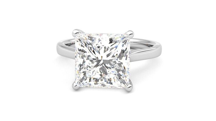 Taylor & Hart Hope Princess Engagement Ring 360 degree image 28