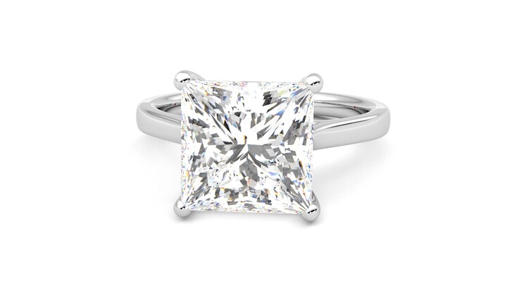 Taylor & Hart Hope Princess Engagement Ring 360 degree image 28