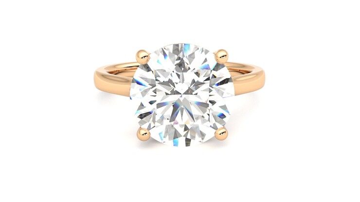 Taylor & Hart Hope Round Engagement Ring 360 degree image 1