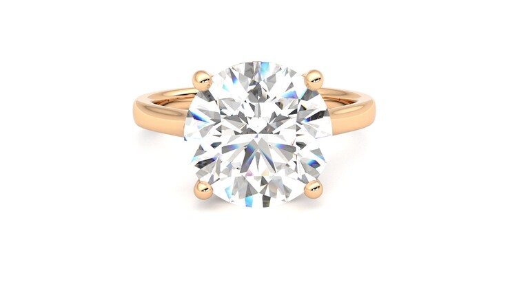 Taylor & Hart Hope Round Engagement Ring 360 degree image 1