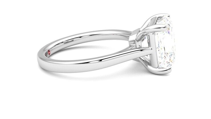 Taylor & Hart Hope Asscher Engagement Ring 360 degree image 9