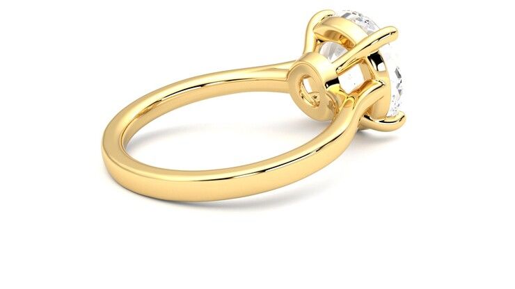 Taylor & Hart Hope Round Engagement Ring 360 degree image 12