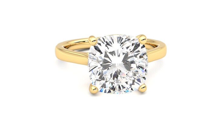 Taylor & Hart Hope Cushion Engagement Ring 360 degree image 2