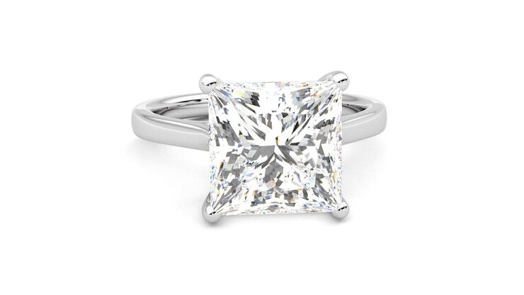 Taylor & Hart Hope Princess Engagement Ring 360 degree image 2