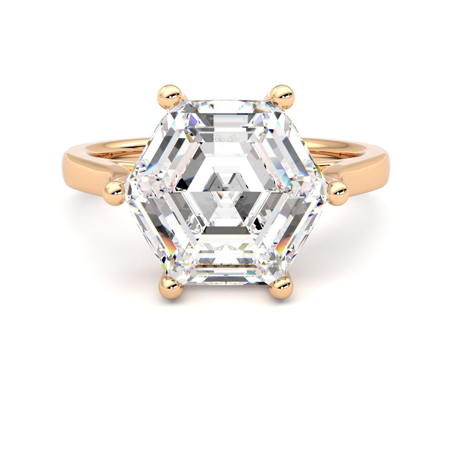 Taylor & Hart Hope Hexagonal Engagement Ring 0