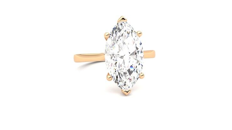 Taylor & Hart Hope Marquise Engagement Ring 360 degree image 3