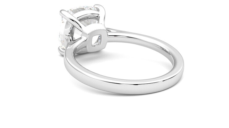 Taylor & Hart Hope Cushion Engagement Ring 360 degree image 17