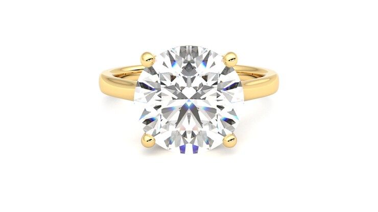 Taylor & Hart Hope Round Engagement Ring 360 degree image 0
