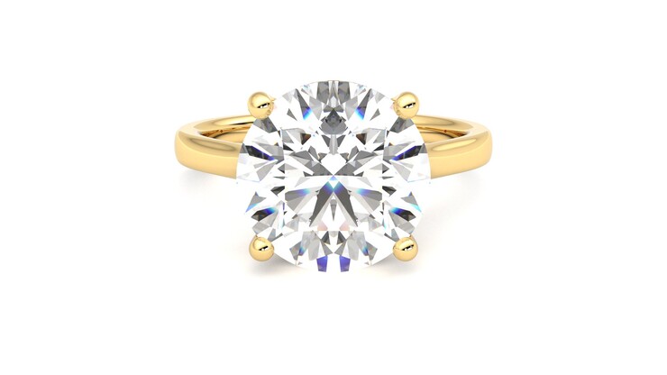 Taylor & Hart Hope Round Engagement Ring 360 degree image 0