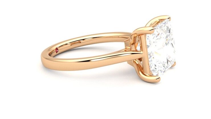 Taylor & Hart Hope Princess Engagement Ring 360 degree image 8