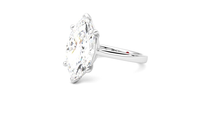 Taylor & Hart Hope Marquise Engagement Ring 360 degree image 24