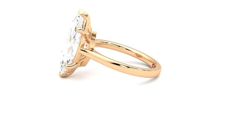 Taylor & Hart Hope Marquise Engagement Ring 360 degree image 21