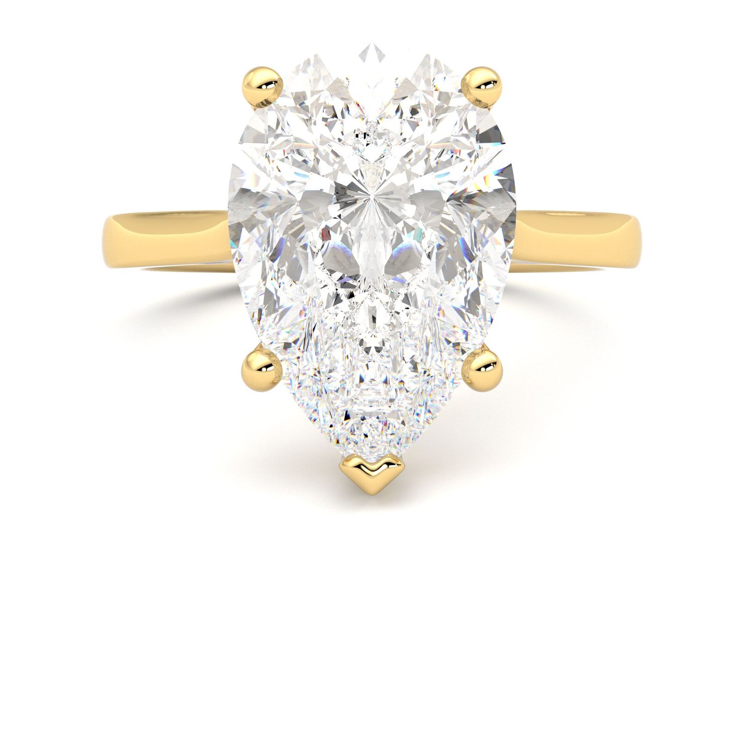 Taylor & Hart Hope Pear Engagement Ring 0