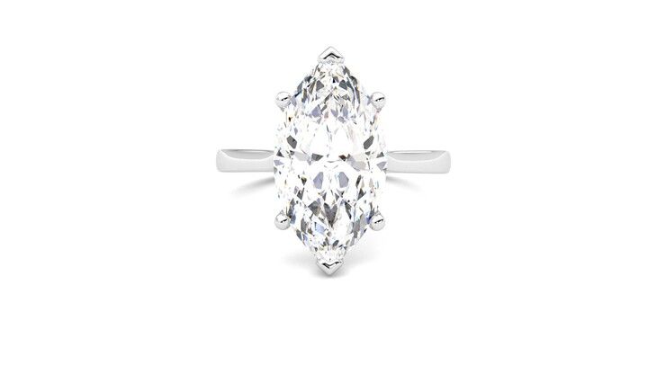 Taylor & Hart Hope Marquise Engagement Ring 360 degree image 29