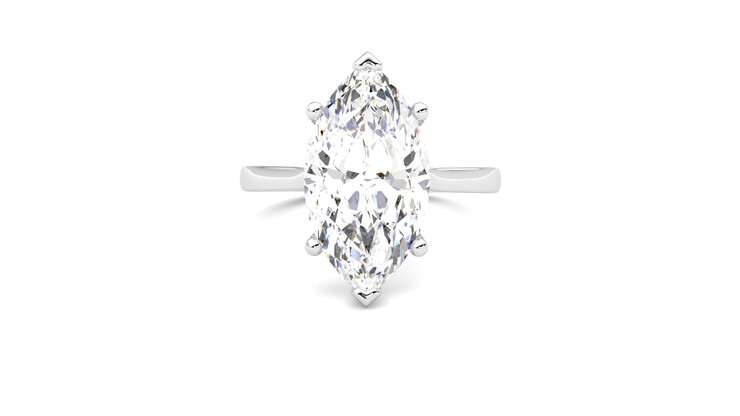 Taylor & Hart Hope Marquise Engagement Ring 360 degree image 29