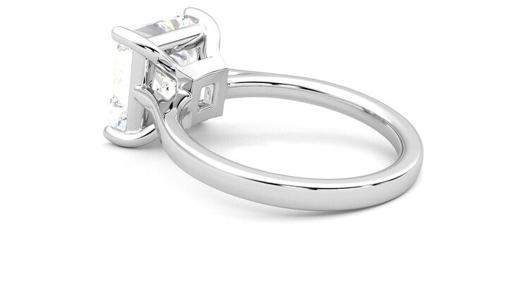 Taylor & Hart Hope Princess Engagement Ring 360 degree image 18