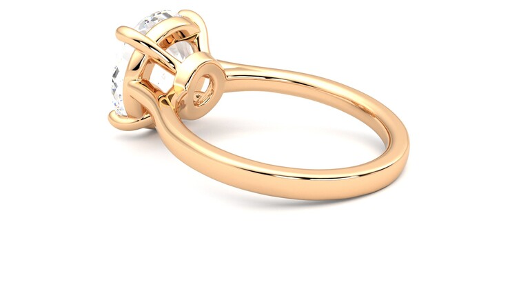 Taylor & Hart Hope Round Engagement Ring 360 degree image 18