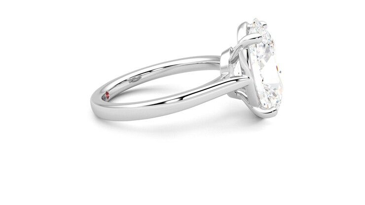 Taylor & Hart Hope Oval Engagement Ring 360 degree image 9