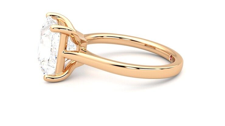 Taylor & Hart Hope Princess Engagement Ring 360 degree image 21