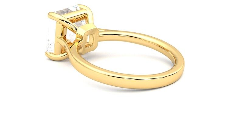 Taylor & Hart Hope Asscher Engagement Ring 360 degree image 18