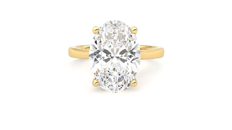 Taylor & Hart Hope Oval Engagement Ring 360 degree image 29