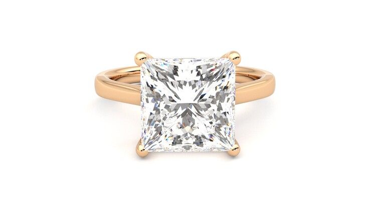 Taylor & Hart Hope Princess Engagement Ring 360 degree image 1