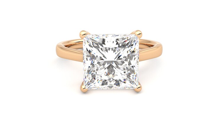 Taylor & Hart Hope Princess Engagement Ring 360 degree image 1