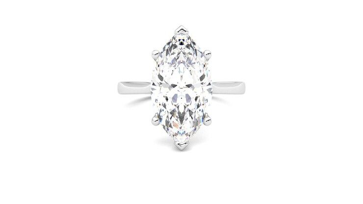 Taylor & Hart Hope Marquise Engagement Ring 360 degree image 0