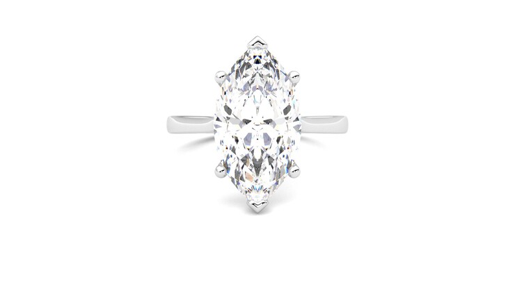 Taylor & Hart Hope Marquise Engagement Ring 360 degree image 0