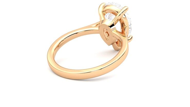 Taylor & Hart Hope Pear Engagement Ring 360 degree image 13