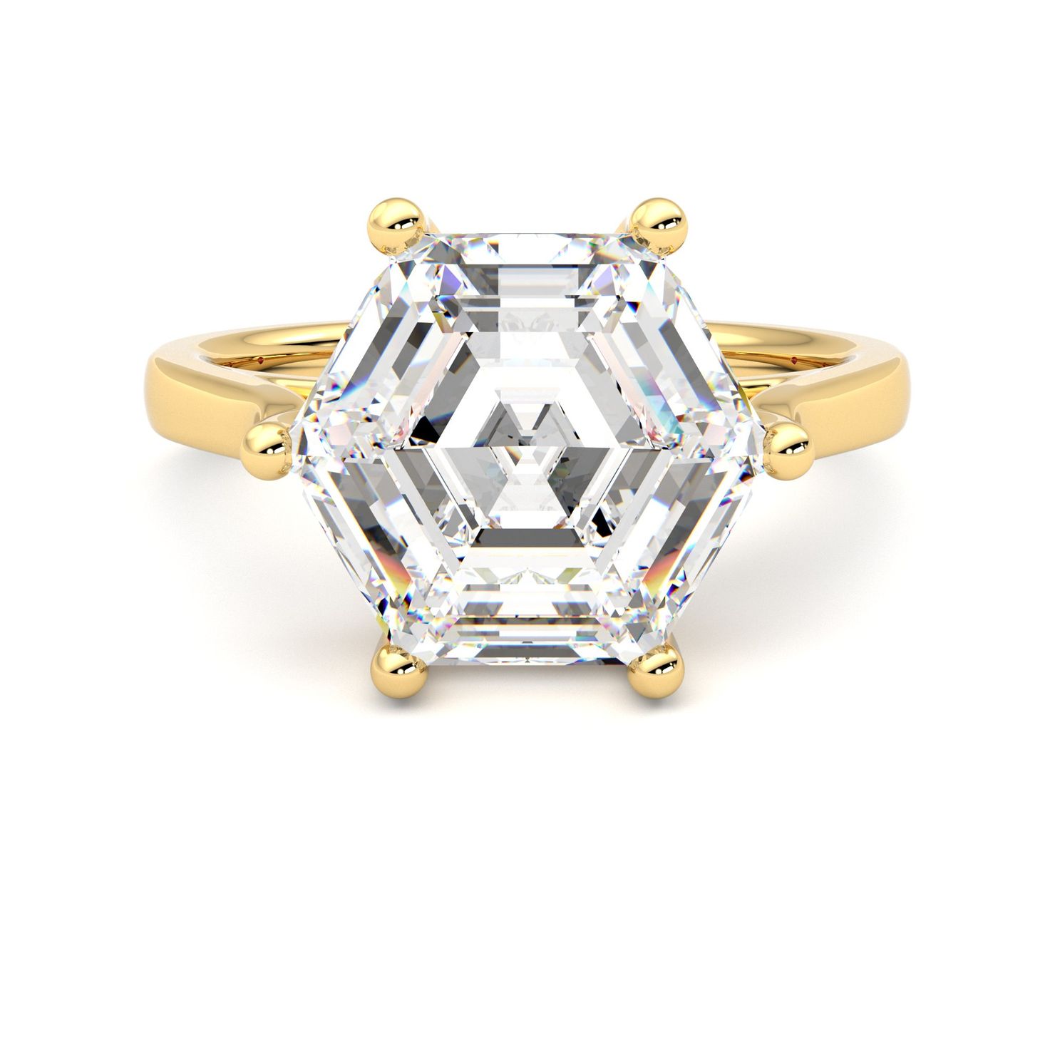 Taylor & Hart Hope Hexagonal Engagement Ring 0