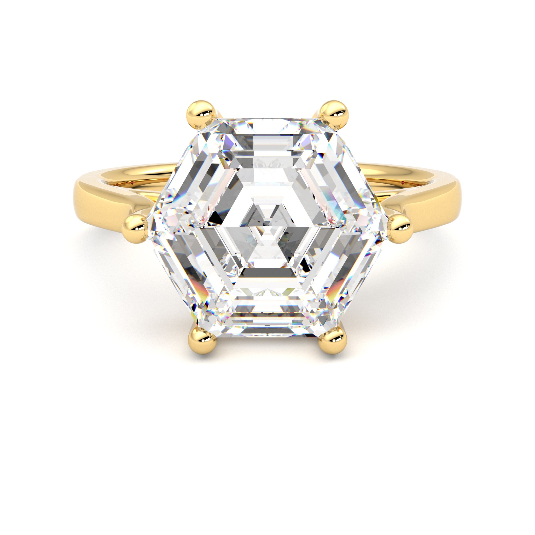 Taylor & Hart Hope Hexagonal Engagement Ring 0