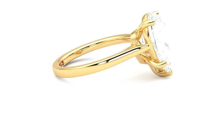 Taylor & Hart Hope Pear Engagement Ring 360 degree image 9