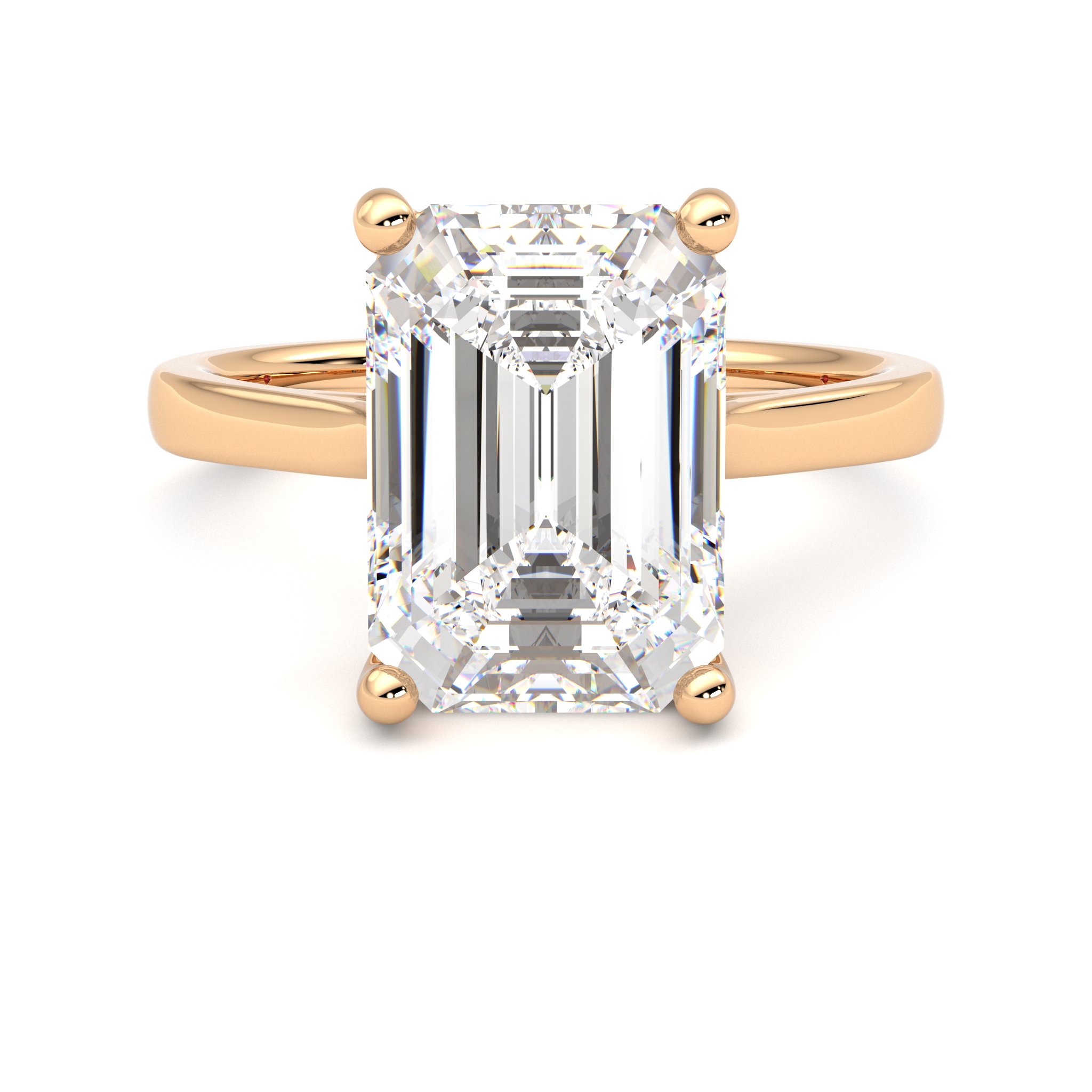 Taylor & Hart Hope Emerald Engagement Ring 0