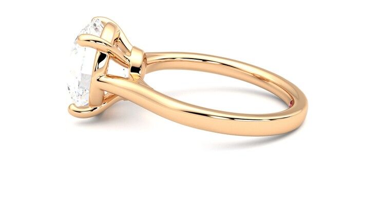 Taylor & Hart Hope Round Engagement Ring 360 degree image 20