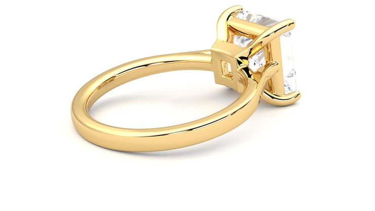Taylor & Hart Hope Princess Engagement Ring 360 degree image 12